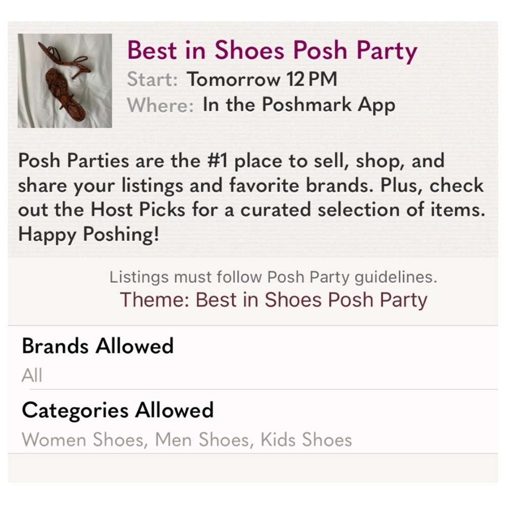 🤑👟POSH PARTY!💰✨ - Picture 2 of 2